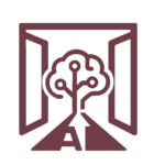 Intelligate icon showing an open digital gateway leading to connected AI intelligence.